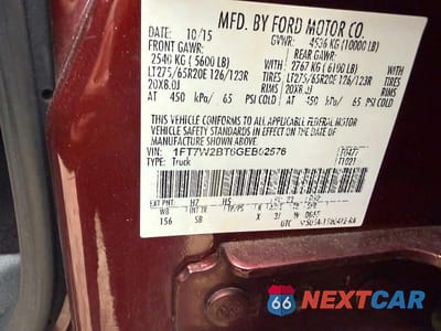 Zdjęcie 10 z 11 samochodu: 2016 FORD F250 SUPER DUTY VIN:1FT7W2BT6GEB02576 - miniatura