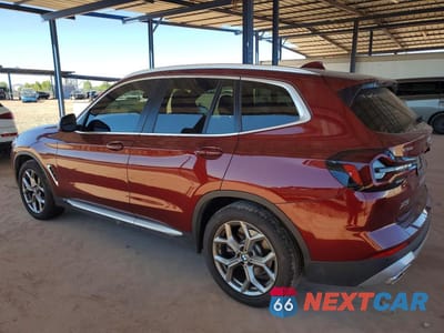 Drugie zdjęcie samochodu z przodu: 2023 BMW X3 XDRIVE30I VIN:5UX53DP02P9N51562 - miniatura