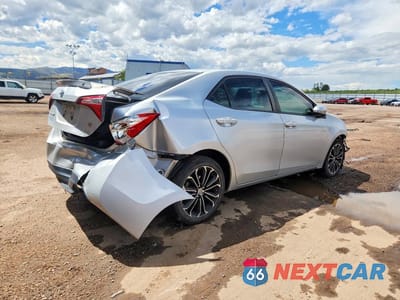 Trzecie zdjęcie samochodu z tyłu: 2016 TOYOTA COROLLA S PLUS VIN:5YFBURHE3GP393171 - miniatura