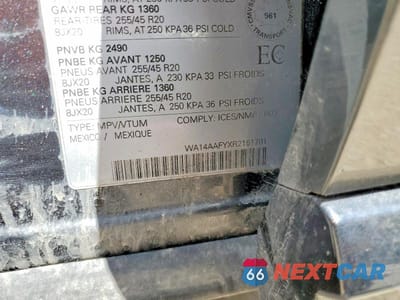 Zdjęcie 14 z 14 samochodu: 2024 AUDI Q5 SPORTBACK PREMIUM 45 VIN:WA14AAFYXR2151781 - miniatura