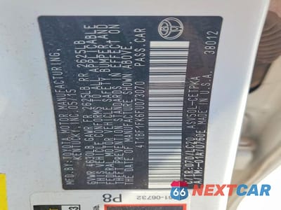 Zdjęcie 12 z 12 samochodu: 2015 TOYOTA CAMRY XSE VIN:4T1BF1FK6FU073070 - miniatura