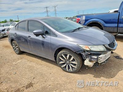 Czwarte zdjęcie samochodu z boku: 2015 HONDA CIVIC EXL VIN:2HGFB2F91FH512782 - miniatura