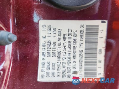 Zdjęcie 12 z 12 samochodu: 2009 ACURA TL VIN:19UUA86209A015029 - miniatura