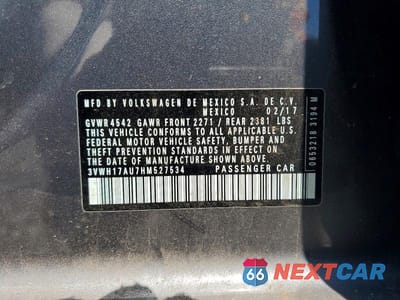 Zdjęcie 12 z 12 samochodu: 2017 VOLKSWAGEN GOLF ALLTRACK S VIN:3VWH17AU7HM527534 - miniatura