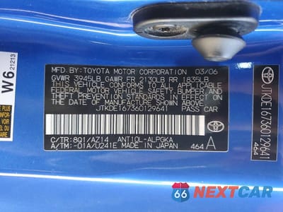 Zdjęcie 13 z 13 samochodu: 2006 SCION TC BASE VIN:JTKDE167360129641 - miniatura