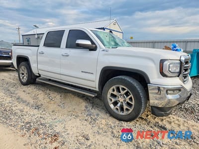 Czwarte zdjęcie samochodu z boku: 2018 GMC SIERRA K1500 SLT VIN:3GTU2NEJ5JG639711 - miniatura