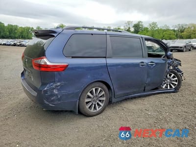 Trzecie zdjęcie samochodu z tyłu: 2020 TOYOTA SIENNA XLE 7-PASSENGER VIN:5TDDZ3DC6LS242788 - miniatura
