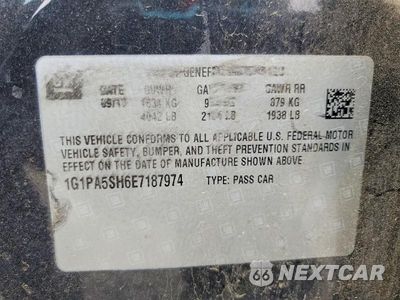 Zdjęcie 12 z 12 samochodu: 2014 CHEVROLET CRUZE LS VIN:1G1PA5SH6E7187974 - miniatura
