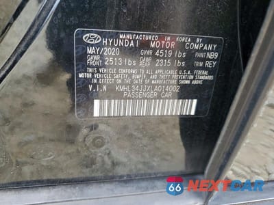 Zdjęcie 12 z 12 samochodu: 2020 HYUNDAI SONATA HYBRID SEL VIN:KMHL34JJXLA014002 - miniatura