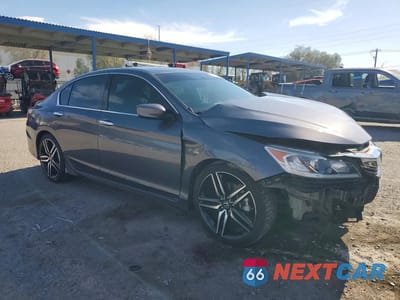 Czwarte zdjęcie samochodu z boku: 2017 HONDA ACCORD SPORT VIN:1HGCR2F57HA057384 - miniatura