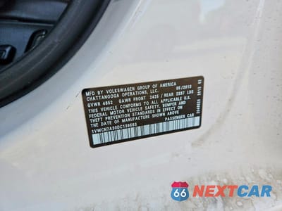 Zdjęcie 12 z 12 samochodu: 2013 VOLKSWAGEN PASSAT SEL VIN:1VWCN7A30DC139563 - miniatura