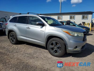 Czwarte zdjęcie samochodu z boku: 2014 TOYOTA HIGHLANDER HYBRID LIMITED VIN:5TDDCRFH1ES005397 - miniatura