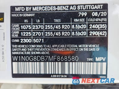 Zdjęcie 13 z 13 samochodu: 2021 MERCEDES-BENZ GLC 300 VIN:W1N0G8DB7MF868580 - miniatura