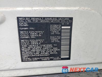 Zdjęcie 13 z 13 samochodu: 2016 NISSAN ROGUE S VIN:KNMAT2MT1GP640327 - miniatura