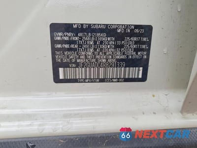 Zdjęcie 12 z 12 samochodu: 2024 SUBARU CROSSTREK PREMIUM VIN:JF2GUADC4R8291339 - miniatura