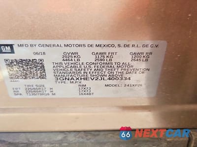 Zdjęcie 14 z 14 samochodu: 2018 CHEVROLET EQUINOX LS VIN:3GNAXHEV2JL400334 - miniatura