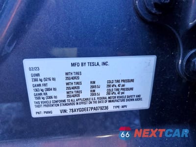 Zdjęcie 13 z 13 samochodu: 2023 TESLA MODEL Y VIN:7SAYGDEE7PA079236 - miniatura