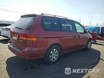 Trzecie zdjęcie samochodu z tyłu: 2002 HONDA ODYSSEY EX VIN:5FNRL18632B054975 - miniatura