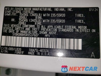 Zdjęcie 13 z 13 samochodu: 2024 TOYOTA HIGHLANDER LIMITED VIN:5TDKDRBH5RS537607 - miniatura