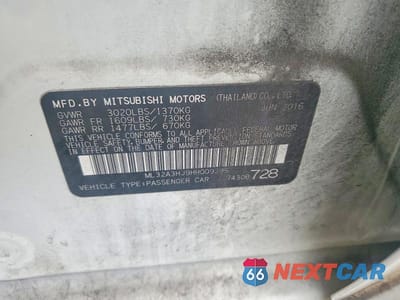 Zdjęcie 12 z 12 samochodu: 2017 MITSUBISHI MIRAGE ES VIN:ML32A3HJ9HH009395 - miniatura
