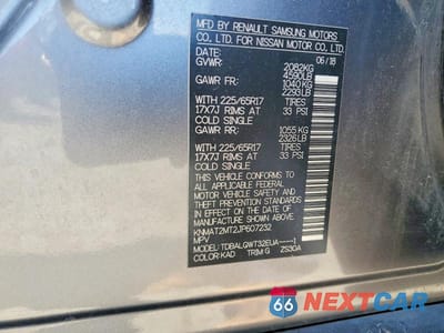 Zdjęcie 13 z 13 samochodu: 2018 NISSAN ROGUE SV VIN:KNMAT2MT2JP607232 - miniatura