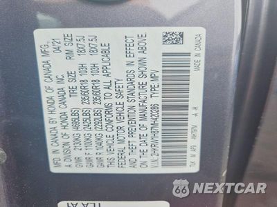 Zdjęcie 13 z 13 samochodu: 2021 HONDA CR-V VIN:2HKRW1H87MH420286 - miniatura