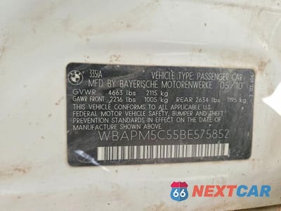 Zdjęcie 12 z 12 samochodu: 2011 BMW 335 I VIN:WBAPM5C55BE575852 - miniatura