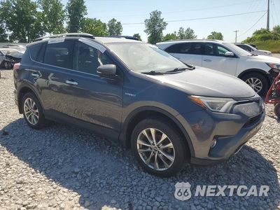 Czwarte zdjęcie samochodu z boku: 2018 TOYOTA RAV4 HYBRID LIMITED AWD VIN:JTMDJREV1JD190618 - miniatura
