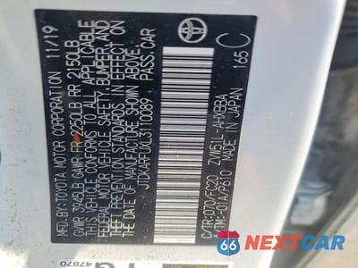 Zdjęcie 13 z 13 samochodu: 2020 TOYOTA PRIUS L ECO VIN:JTDKARFUXL3110089 - miniatura