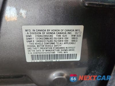 Zdjęcie 14 z 14 samochodu: 2012 ACURA MDX VIN:2HNYD2H25CH527289 - miniatura