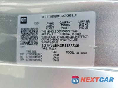 Zdjęcie 13 z 13 samochodu: 2024 GMC CANYON AT4X VIN:1GTP6EEK3R1138546 - miniatura