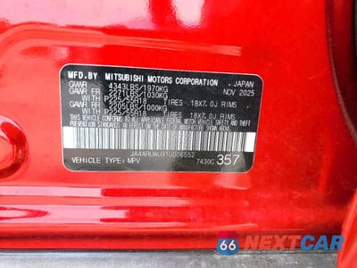 Zdjęcie 14 z 14 samochodu: 2026 MITSUBISHI OUTLANDER SPORT S VIN:JA4ARUAU9TU006552 - miniatura