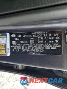 Zdjęcie 12 z 12 samochodu: 2021 KIA FORTE LXS VIN:3KPF24AD7ME326209 - miniatura