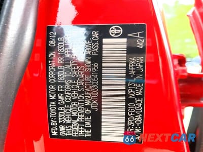 Zdjęcie 13 z 13 samochodu: 2012 TOYOTA YARIS 5-DOOR LE VIN:JTDKTUD33CD541956 - miniatura