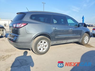 Trzecie zdjęcie samochodu z tyłu: 2013 CHEVROLET TRAVERSE LS VIN:1GNKRFKD2DJ120925 - miniatura