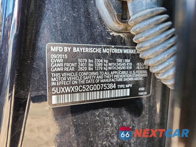 Zdjęcie 13 z 13 samochodu: 2016 BMW X3 XDRIVE28I VIN:5UXWX9C52G0D75384 - miniatura