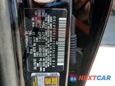 Zdjęcie 13 z 13 samochodu: 2026 KIA SPORTAGE LX VIN:5XYK2CDF3TG354760 - miniatura