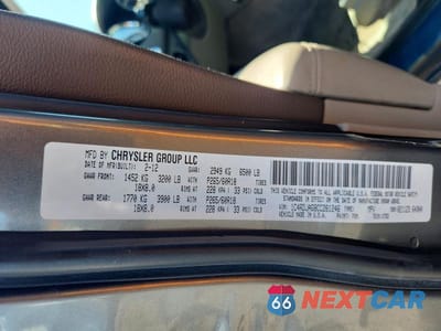 Zdjęcie 13 z 13 samochodu: 2012 DODGE DURANGO SXT VIN:1C4RDJAG8CC261246 - miniatura
