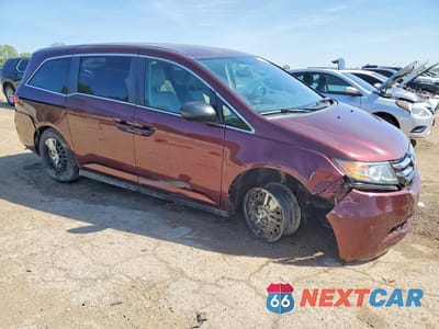 Czwarte zdjęcie samochodu z boku: 2017 HONDA ODYSSEY LX VIN:5FNRL5H20HB017086 - miniatura