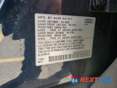 Zdjęcie 13 z 13 samochodu: 2018 AUDI Q7 PRESTIGE VIN:WA1VAAF73JD010216 - miniatura