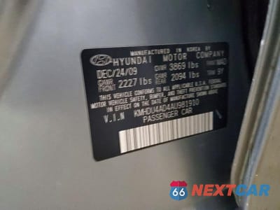 Zdjęcie 12 z 12 samochodu: 2010 HYUNDAI ELANTRA SE VIN:KMHDU4AD4AU981910 - miniatura