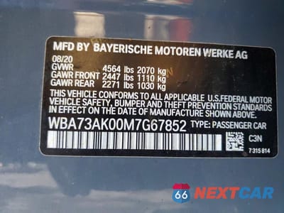 Zdjęcie 12 z 12 samochodu: 2021 BMW 228XI VIN:WBA73AK00M7G67852 - miniatura