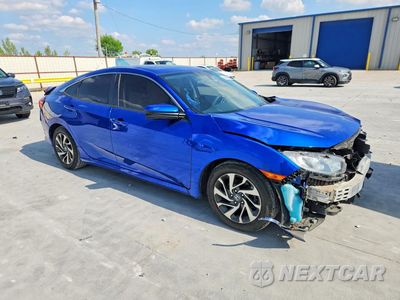 Czwarte zdjęcie samochodu z boku: 2017 HONDA CIVIC EX VIN:19XFC2F72HE015846 - miniatura
