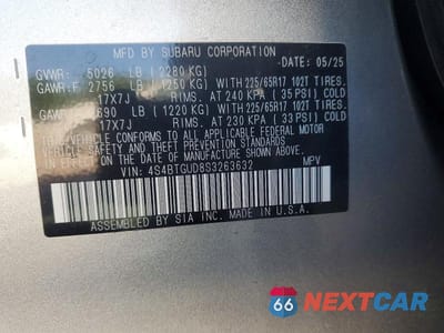 Zdjęcie 13 z 13 samochodu: 2025 SUBARU OUTBACK WILDERNESS VIN:4S4BTGUD8S3263632 - miniatura