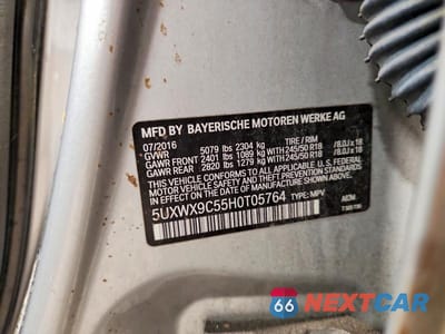 Zdjęcie 13 z 13 samochodu: 2017 BMW X3 XDRIVE28I VIN:5UXWX9C55H0T05764 - miniatura