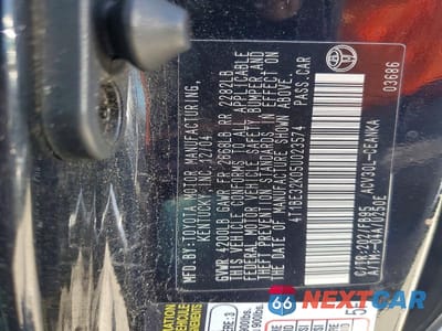 Zdjęcie 12 z 12 samochodu: 2005 TOYOTA CAMRY LE VIN:4T1BE32K05U023574 - miniatura