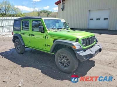 Czwarte zdjęcie samochodu z boku: 2025 JEEP WRANGLER SPORT VIN:1C4PJXDN6SW581210 - miniatura