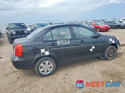 Trzecie zdjęcie samochodu z tyłu: 2009 HYUNDAI ACCENT GLS VIN:KMHCM46C59U312701 - miniatura
