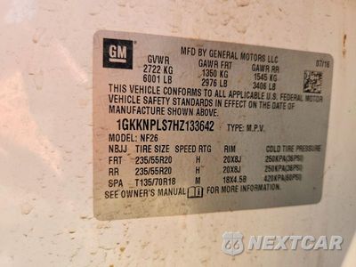 Zdjęcie 13 z 13 samochodu: 2017 GMC ACADIA DENALI VIN:1GKKNPLS7HZ133642 - miniatura