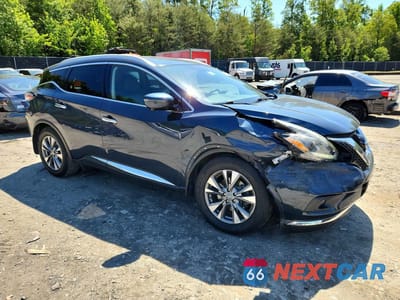 Czwarte zdjęcie samochodu z boku: 2018 NISSAN MURANO SL VIN:5N1AZ2MH6JN104935 - miniatura